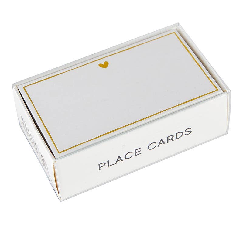 Heart Gold Foil Place Cards Supplies