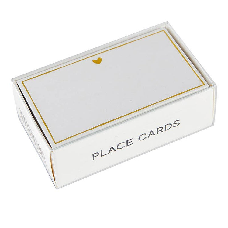 Heart Gold Foil Place Cards Supplies