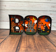 BOO 3D Halloween Scene    