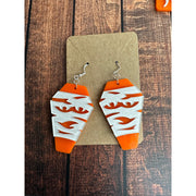 Halloween Acrylic Earrings Halloween Mummy - Orange  