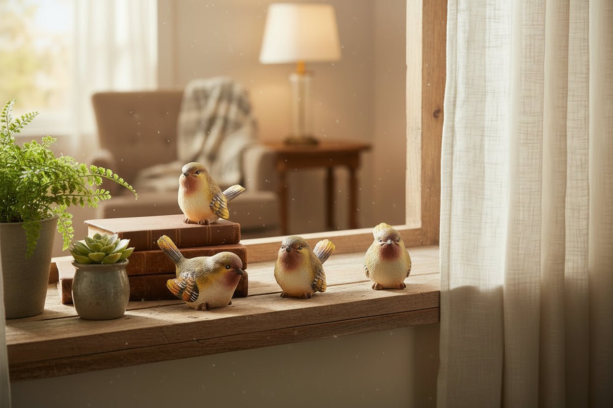 2.5" Green Bird - Nifty Decor & More