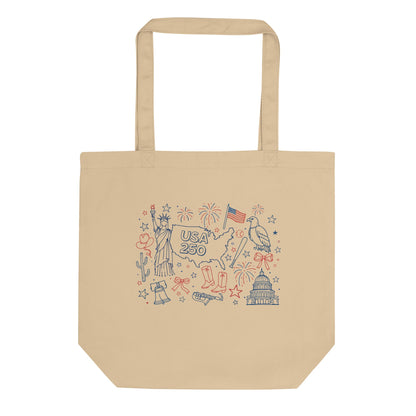 250 Celebration Line Draw Tote Bag - Nifty Decor & More