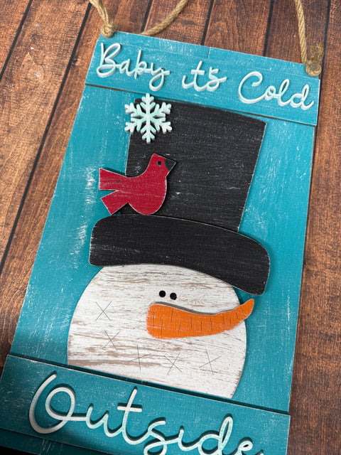 Baby it’s Cold Door Hanger    