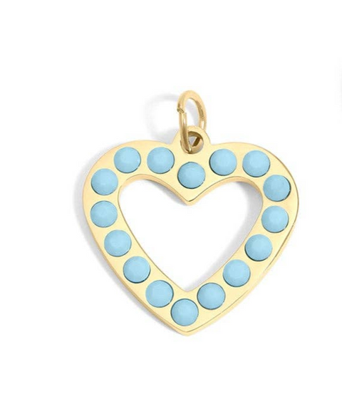 Preppy western charm bar necklace, 18K gold PVD finish, meaningful gift for her, stylish accessory Heart