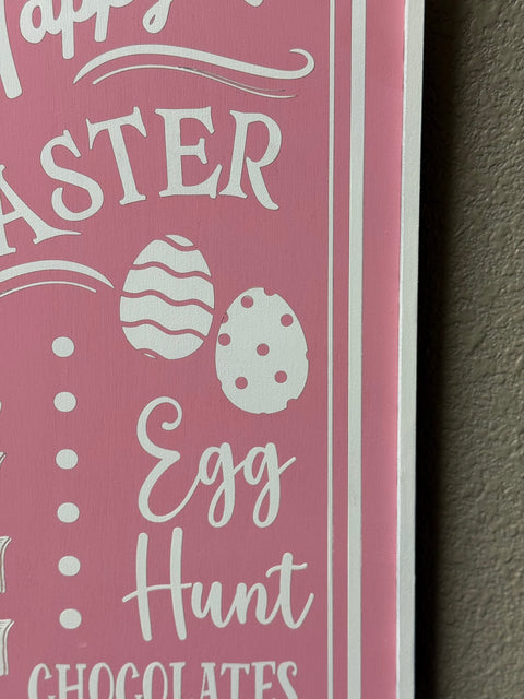 Happy Easter Egg Hunt Sign | Spring Decor, Party Decor, Egg Hunt Party, Kids Easter Wall Decor