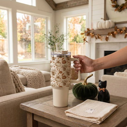 Rustic Pumpkin Fall Tumblers 40oz