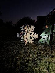 Metal Snowflakes Outdoor Decor outdoor decorations