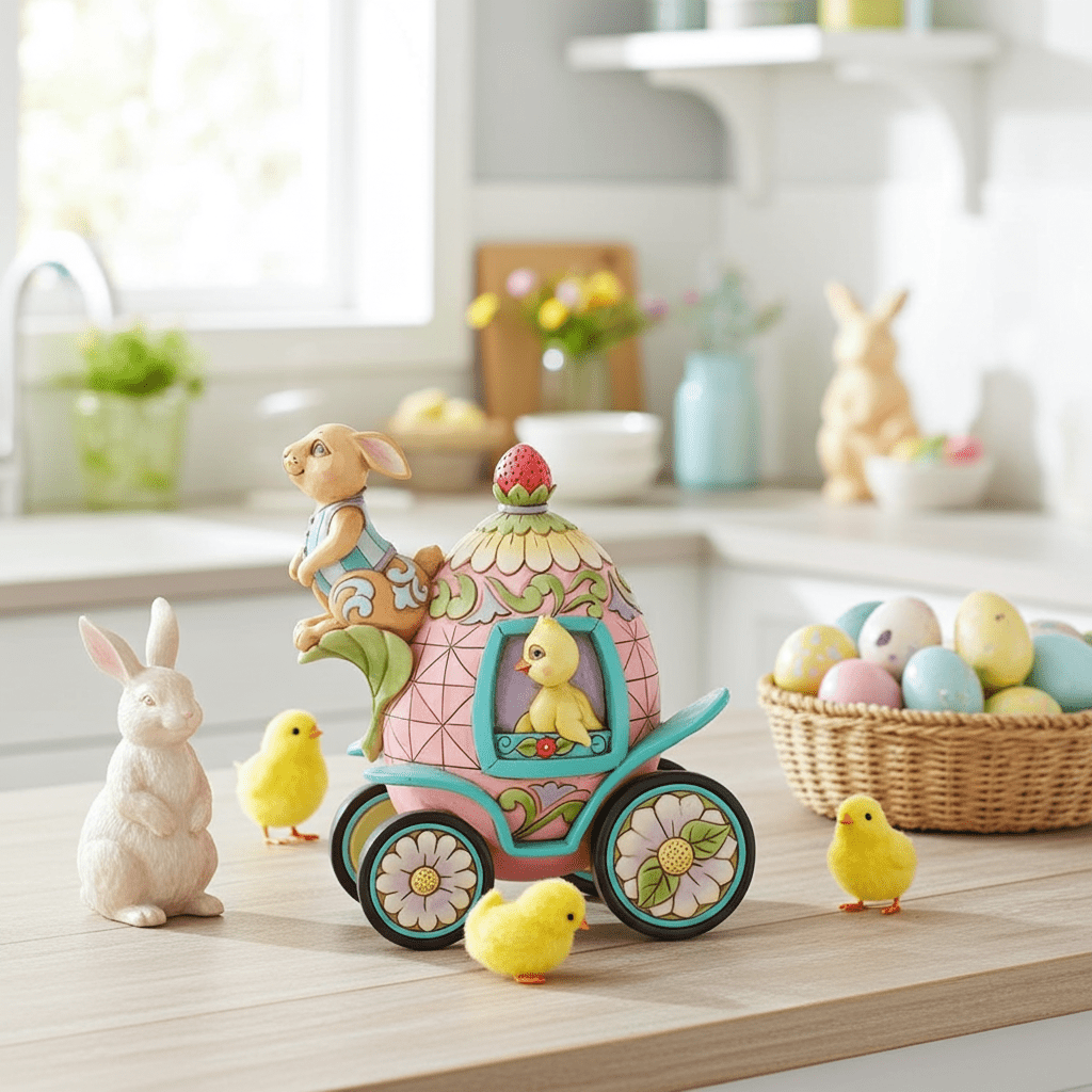 2nd Annual Bunnies Onward Toward Easter Figurine by Jim Shore - Nifty Decor & More
