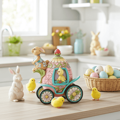 2nd Annual Bunnies Onward Toward Easter Figurine by Jim Shore - Nifty Decor & More