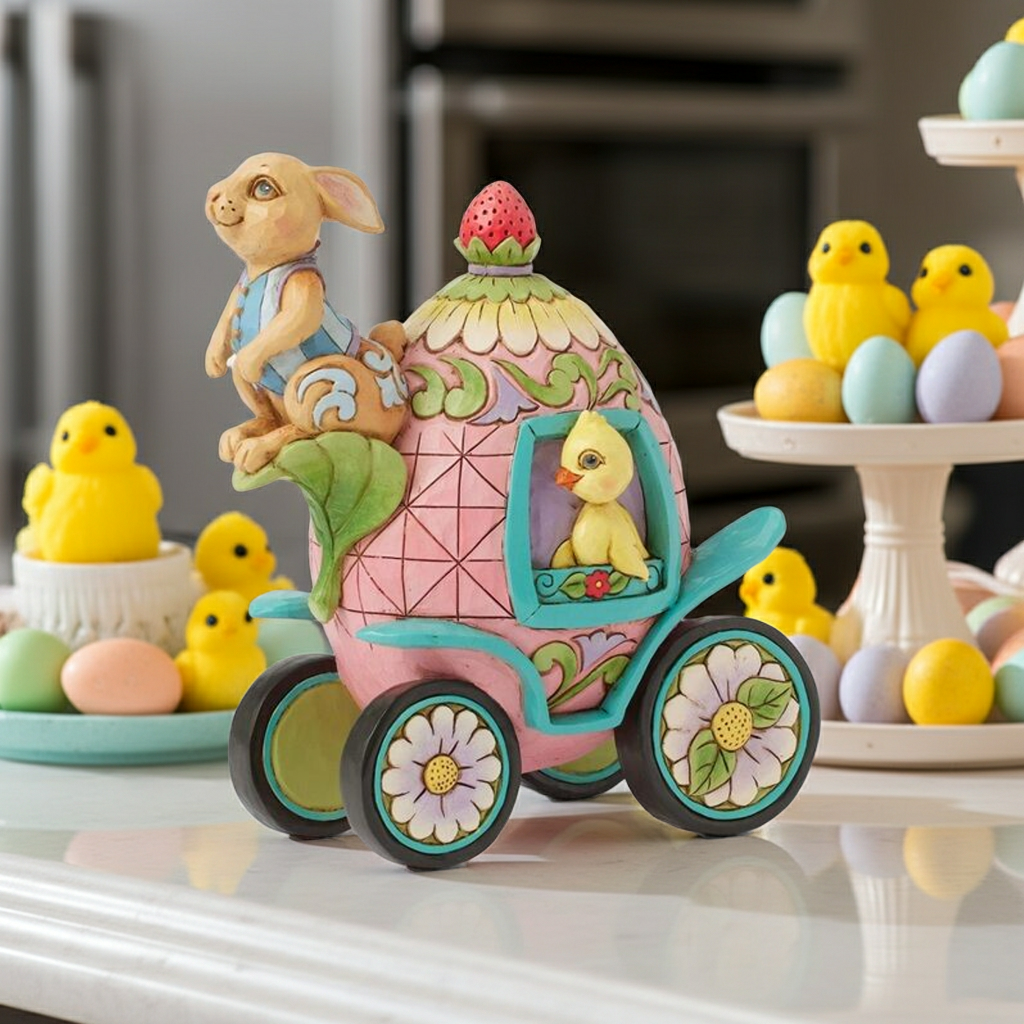 2nd Annual Bunnies Onward Toward Easter Figurine by Jim Shore - Nifty Decor & More
