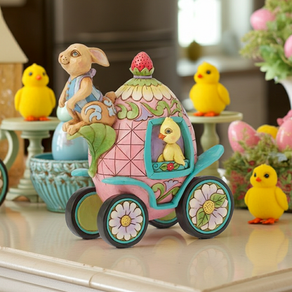 2nd Annual Bunnies Onward Toward Easter Figurine by Jim Shore - Nifty Decor & More