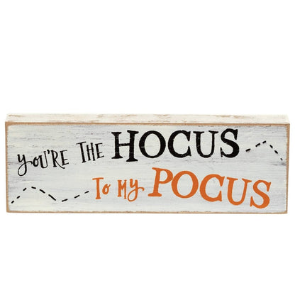 2/Set - Hocus Pocus Wooden Block & Witch Hat Sitters - Nifty Decor & More