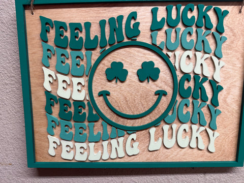 Lucky Charm Face Wall Decor | Irish Home Decor, Good Luck Art, St Patrick&