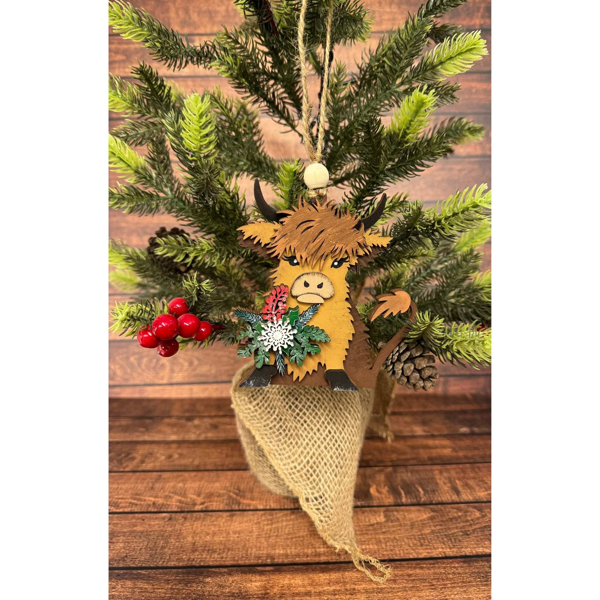 Highland Holly Ornament Christmas Ornament