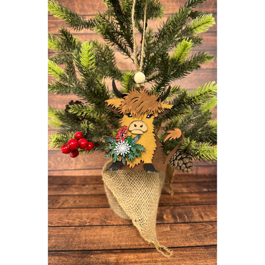 Highland Holly Ornament Christmas Ornament