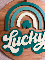 Lucky Rainbow Wall Art | St. Patrick's Day Decor | Colorful Home Decor | Irish Charm for Your Walls