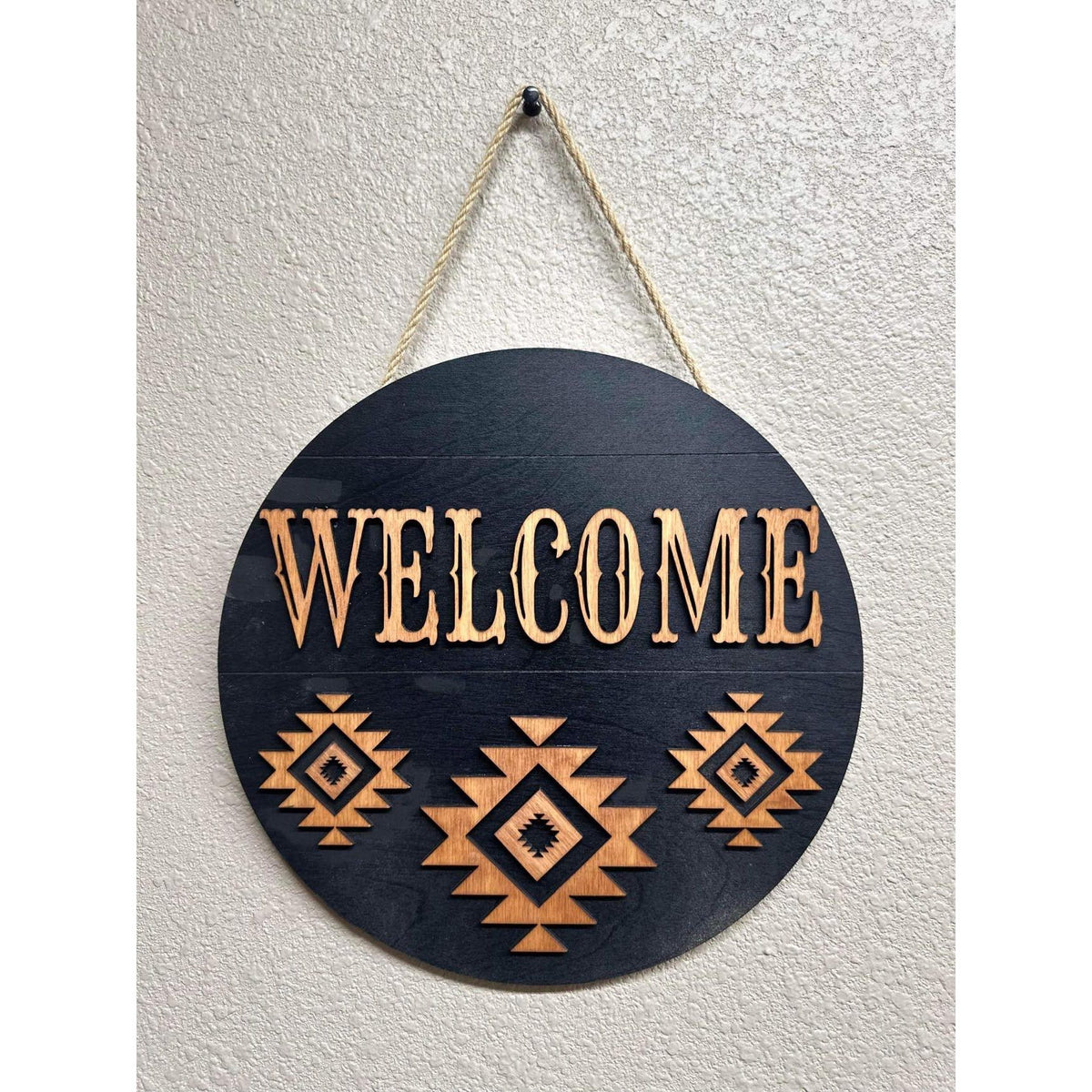 Aztec Welcome Door Hanger – NFR Design