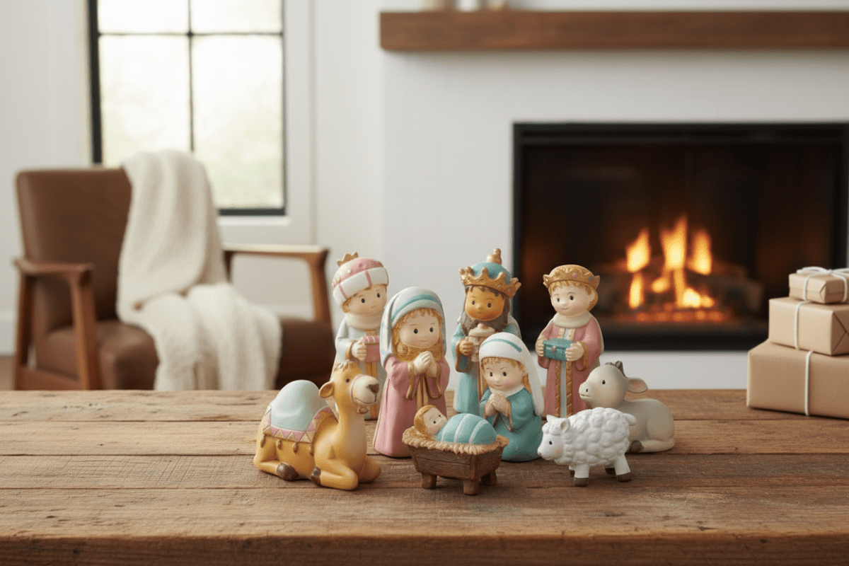 3.5" Mini Youthful Nativity - Nifty Decor & More