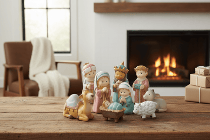 3.5" Mini Youthful Nativity - Nifty Decor & More