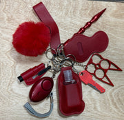 Pom Pom - Self Defense Keychains Red