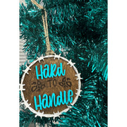 Hard To Handle Ornaments Christmas Ornament Barbed Wire Circle  