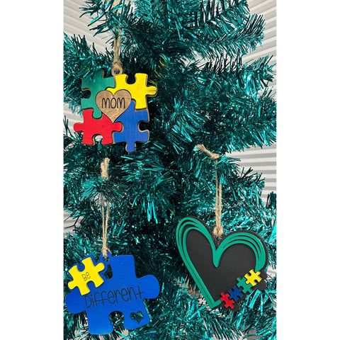 Autism Awareness Ornaments    