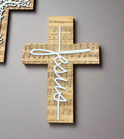 Faith Cross Wall Decor | Religious Home Decor | Inspirational Wall Art | Christian Decor for Living Room & Bedroom Jesus