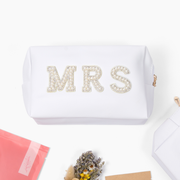 Mrs. Bridal Beauty Cosmetics Pouch - Makeup Bag for Brides