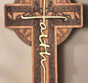 Faith Cross Wall Decor | Christian Home Accent | Religious Wall Art | Spiritual Decor for Living Room & Bedroom