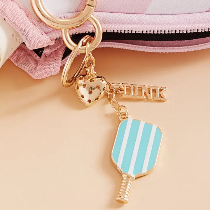 Pickleball Bag Charm and Keychain TQ