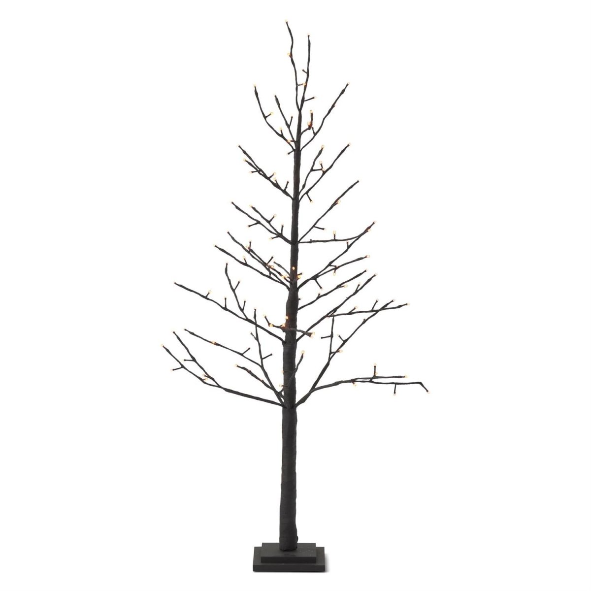 4 Foot Black w/Orange Lights Halloween Twig Tree - Nifty Decor & More