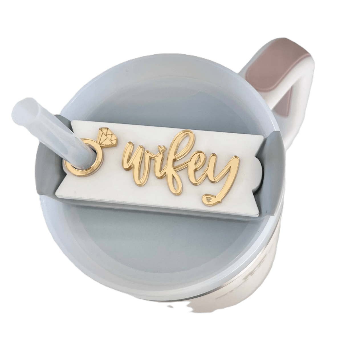 40 oz Topper - Wifey - Tag for Tumblers - Nifty Decor & More