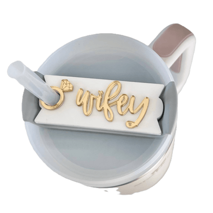 40 oz Topper - Wifey - Tag for Tumblers - Nifty Decor & More
