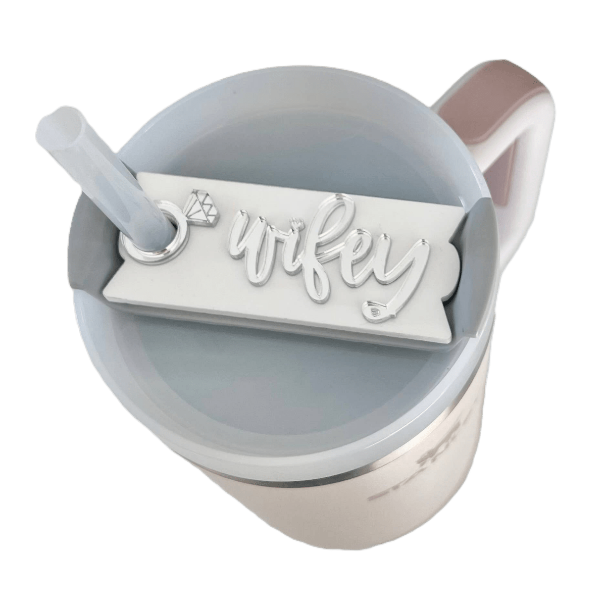 40 oz Topper - Wifey - Tag for Tumblers - Nifty Decor & More