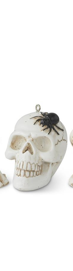 Resin Halloween Ornaments (Skull Witch 2 Ghost)