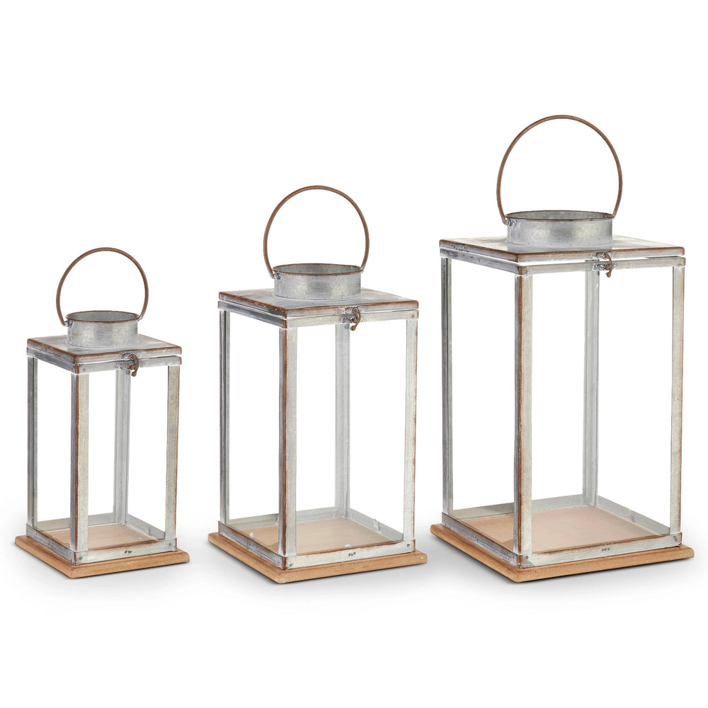 16" Galvanized Lanterns
