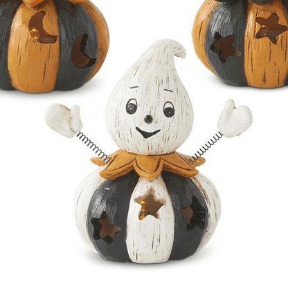 4.25 Inch Resin Spring Arm LED Halloween Figurines w/Timer - Nifty Decor & More