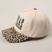 TEXAS Embroidery Leopard Two-Tone Trucker Hat