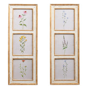 Botanical Floral Wall Art 38" Framed, Vibrant Nature Print for Home Decor, Perfect Gift for Garden Lovers Floral Wall Art