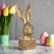 RAZ - 12.75" Gold Rabbit Bust