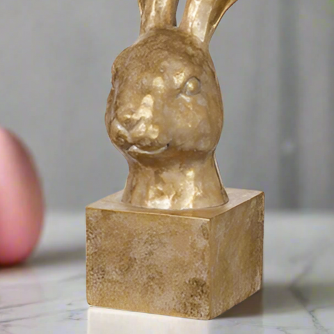 RAZ - 12.75" Gold Rabbit Bust