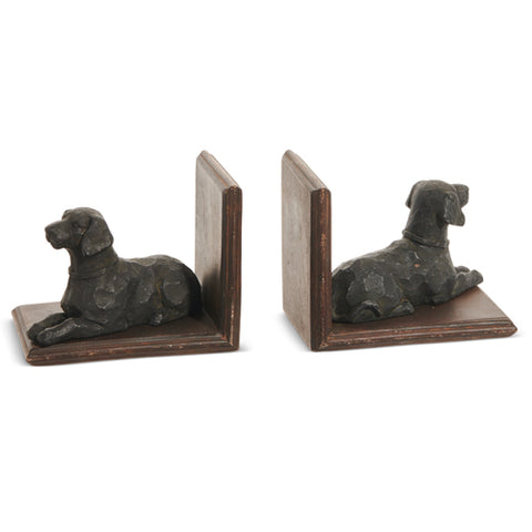 Bird Dog Bookends 5.75" Resin Decorative Home Accent, Stylish Book Organization Gift for Dog Lovers Bookends