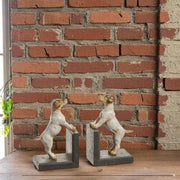 Dog Bookends 6" Cute Animal Decor, Functional Shelf Organizer for Dog Lovers, Gift for Bookworms & Pet Enthusiasts Bookends