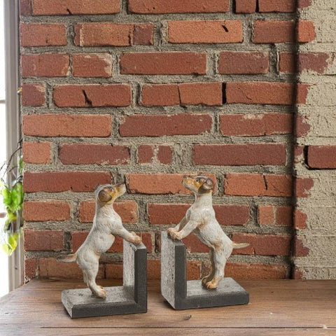 Dog Bookends 6" Cute Animal Decor, Functional Shelf Organizer for Dog Lovers, Gift for Bookworms & Pet Enthusiasts Bookends