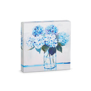 Floral Wall Art 6" Petite Botanical Print, Decorative Accent for Home, Perfect Gift for Plant Lovers Floral Wall Art Blue