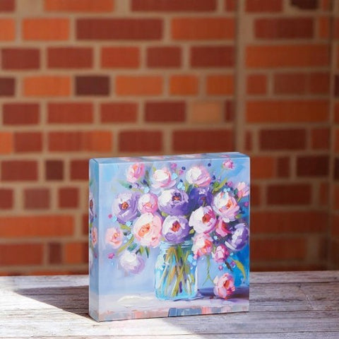 Floral Wall Art 6" Petite Botanical Print, Decorative Accent for Home, Perfect Gift for Plant Lovers Floral Wall Art