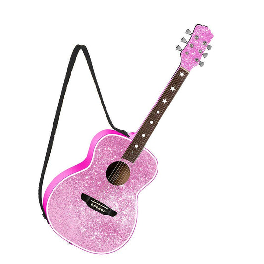 4.5"RESIN PINK GUITAR ORN - Nifty Decor & More