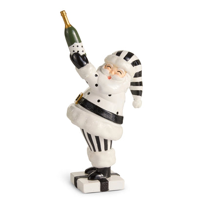 15" Champagne Service Santa