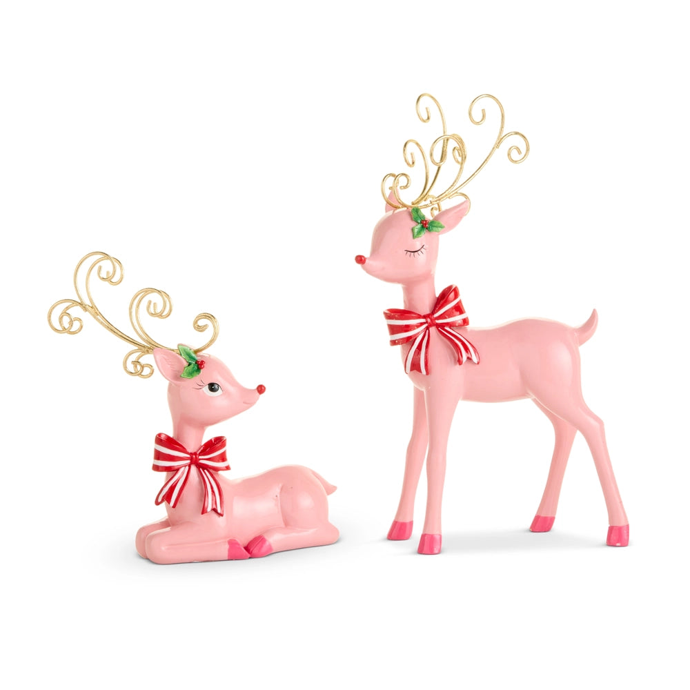 10.5" Pink Jingle Deer