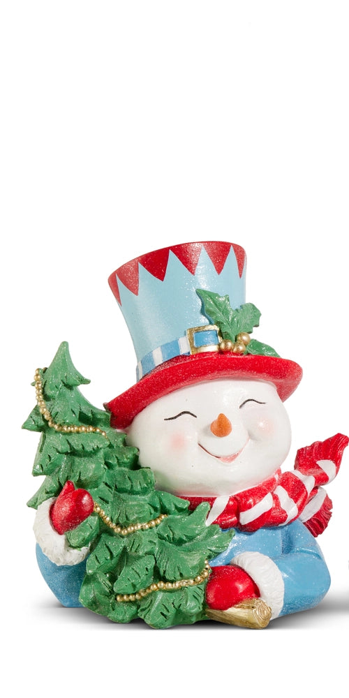 8.5" Jolly Snowman Bust
